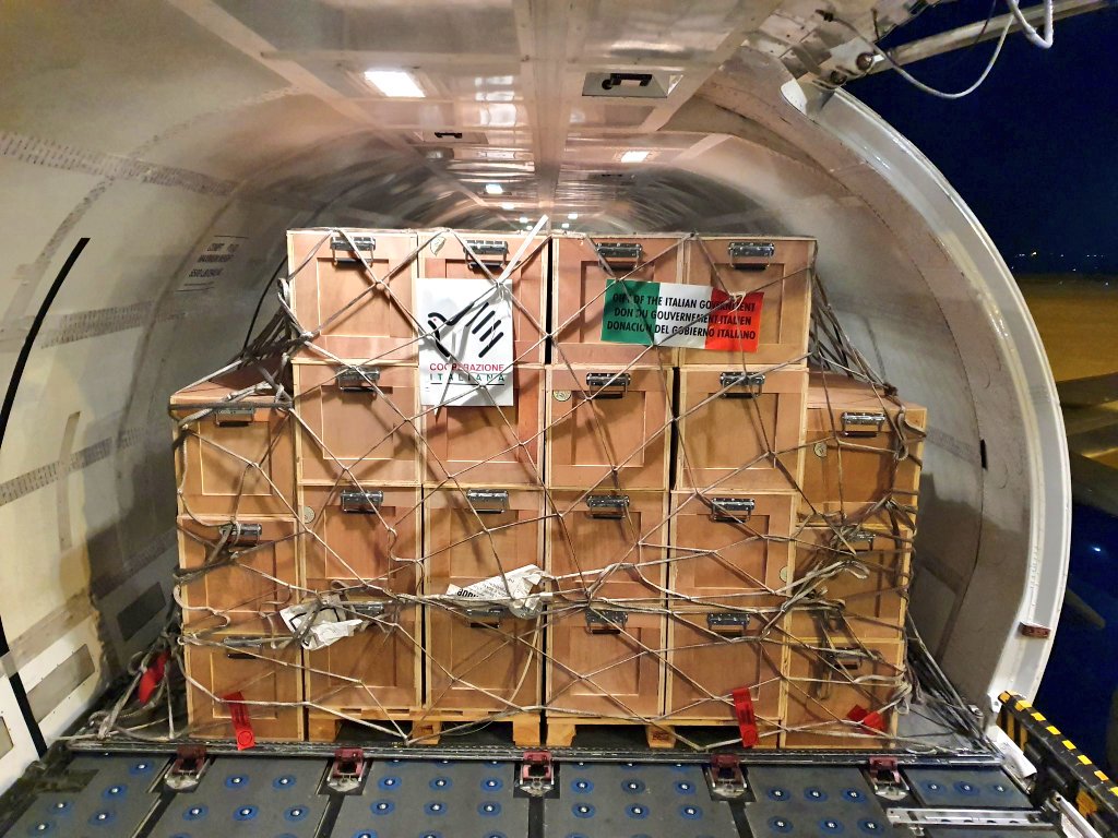 Da Brindisi decollato un cargo umanitario per la Siria - AIR CARGO ITALY